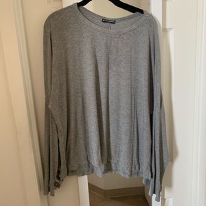 Brandy Melville Grey Long Sleeve Top